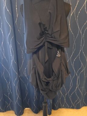 Eloquii Black Sleeveless One piece Swimwear